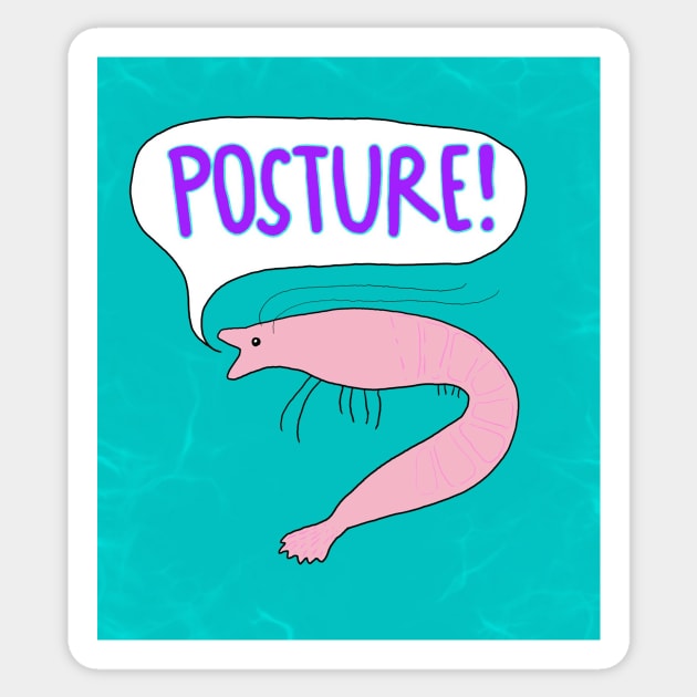 Posture Sticker by lousydrawingsforgoodpeople